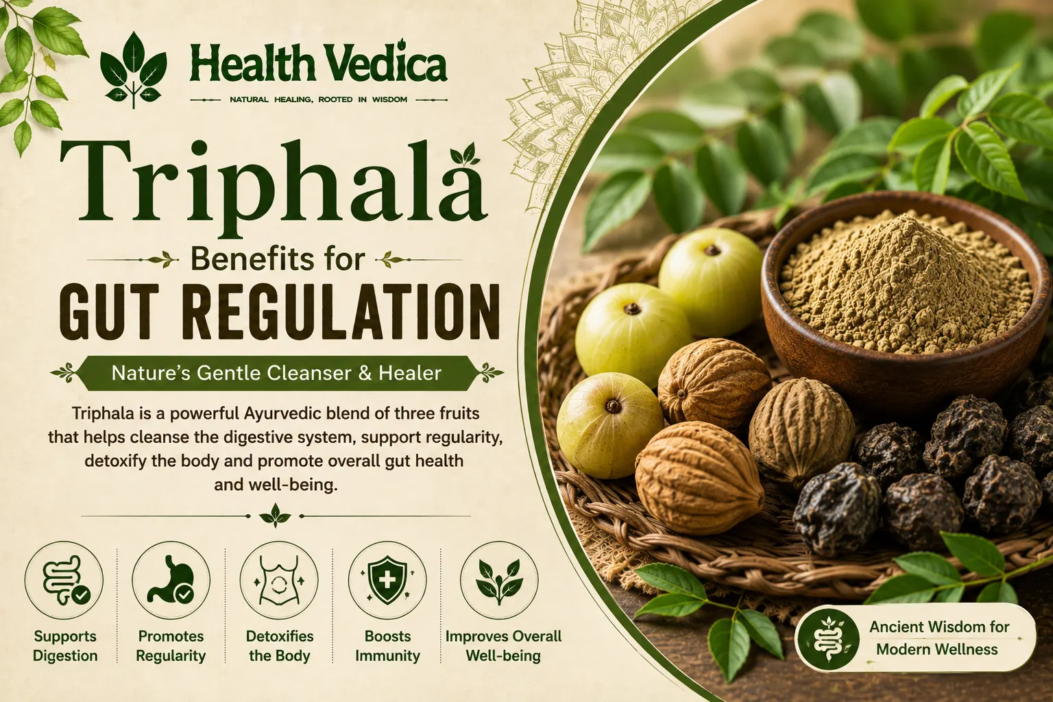 Triphala (Three Fruits Formula) — Gut Regulation