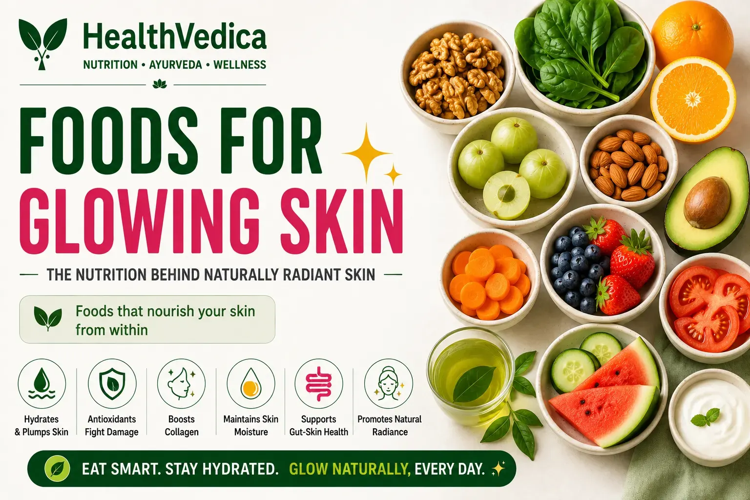 Best Foods for Glowing, Healthy Skin
