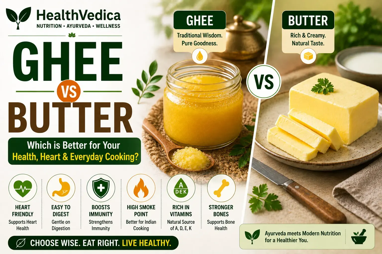 Ghee vs Butter Comparison