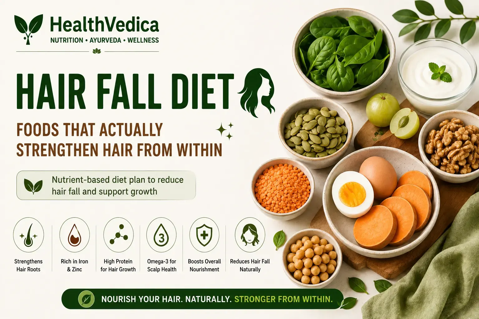 Best Diet for Hair Fall Support