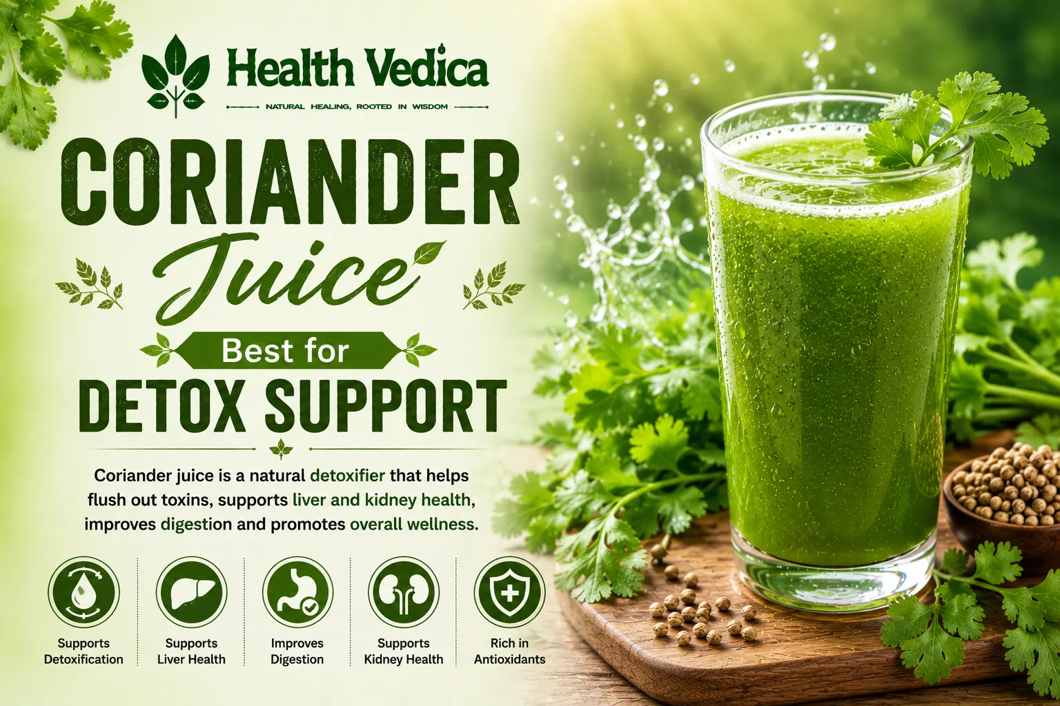 Coriander Juice (Dhaniya Juice) — Detox Support