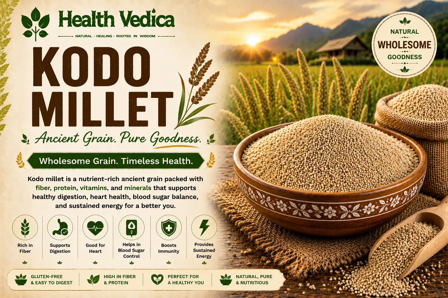 Kodo Millet (Varagu / Kodra)