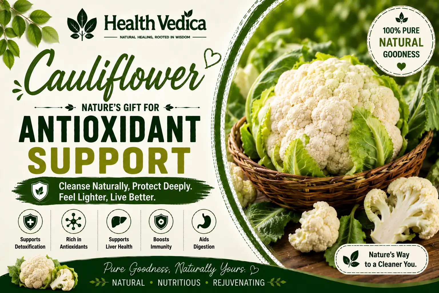 Cauliflower (Phool Gobhi) — Nutrition, Health Benefits & Remedies