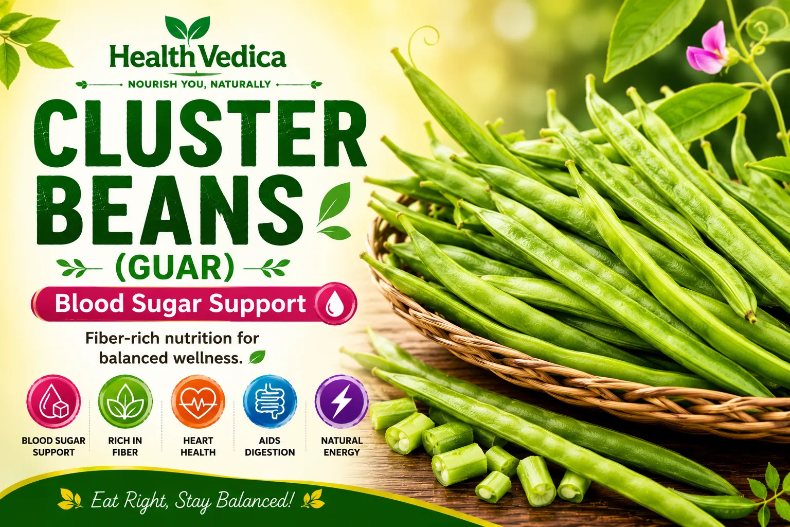 Cluster Beans (Guar) — Nutrition, Health Benefits & Remedies